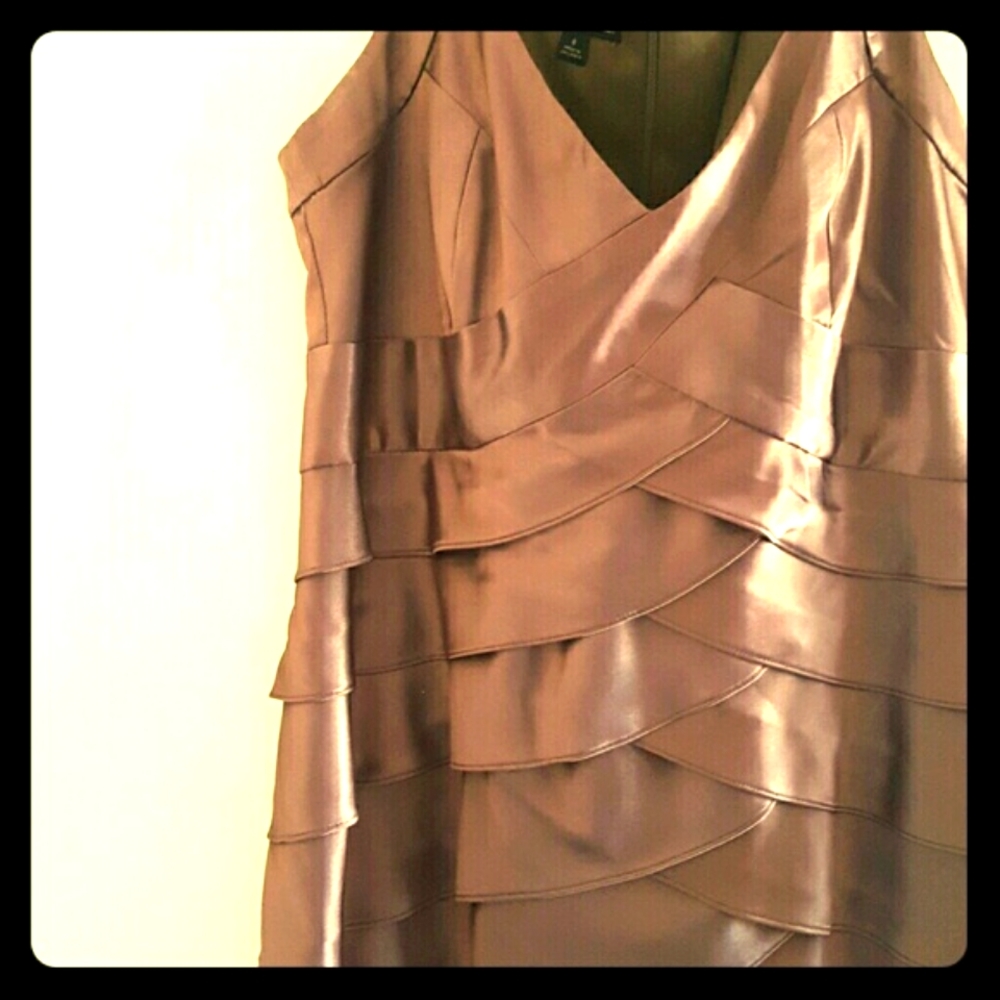 Taupe Dressbarn Collection Sheath Dress Size 8